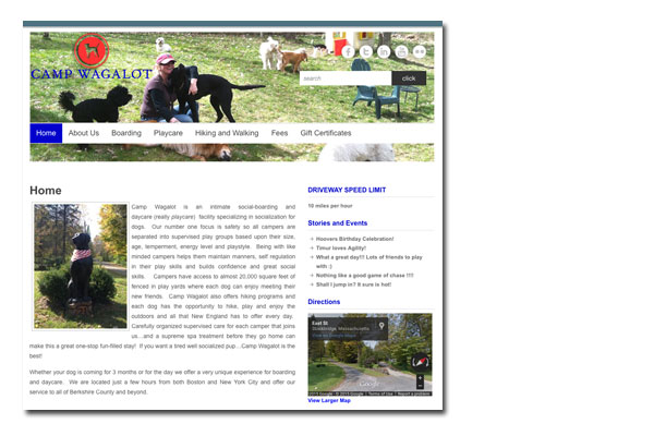 Camp Wagalot - Web Development, Social Media Integration, SEO