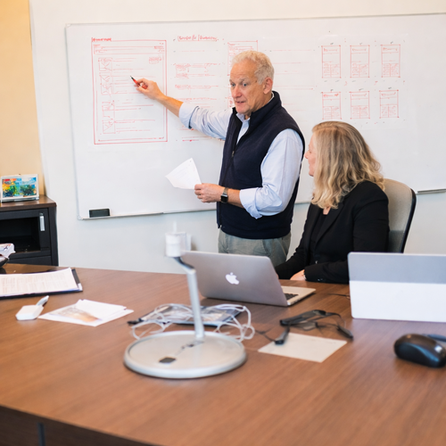 robert flower conducting strategy session