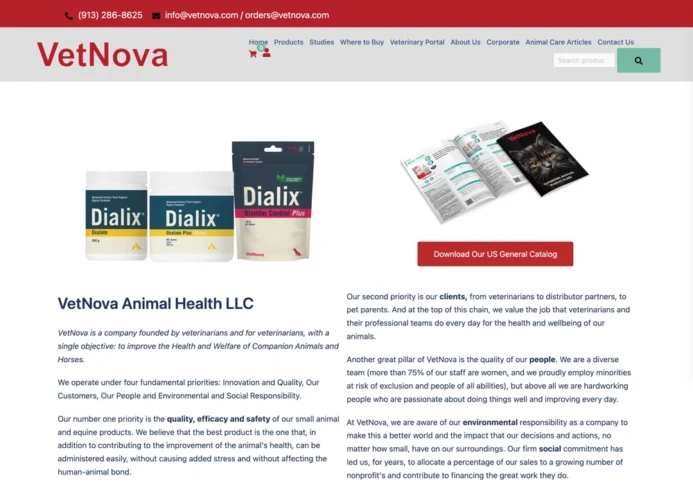 VetNova Animal Health LLC, a company founded by veterinarians and for veterinarians